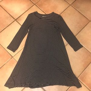 Ribbed striped dress